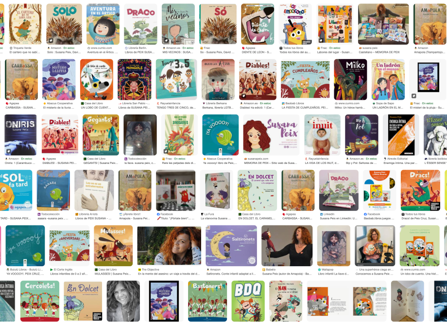 Cubiertas de libros publicados por Susana Peix